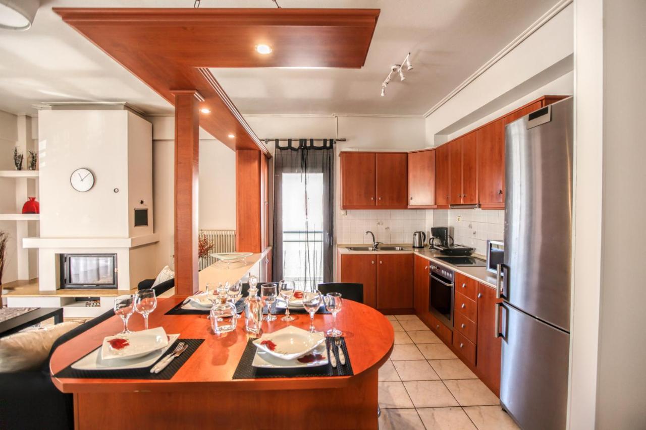 Grand Meteora Central Luxury Apartment Kalampáka Eksteriør bilde